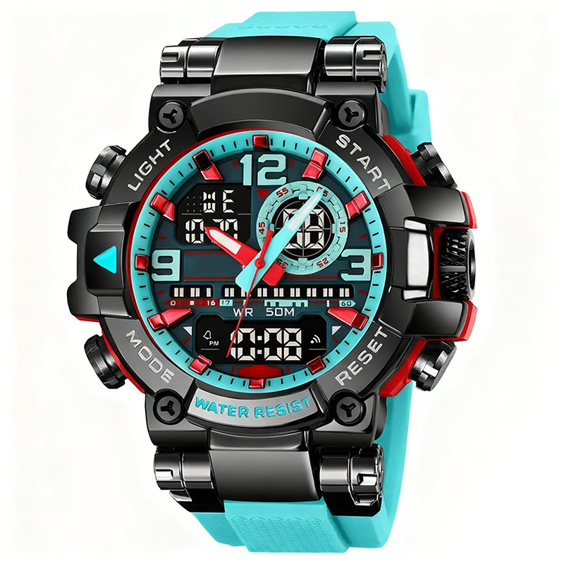 TitanVibe — Men's Sport Dual-Display Watch | 50% OFF