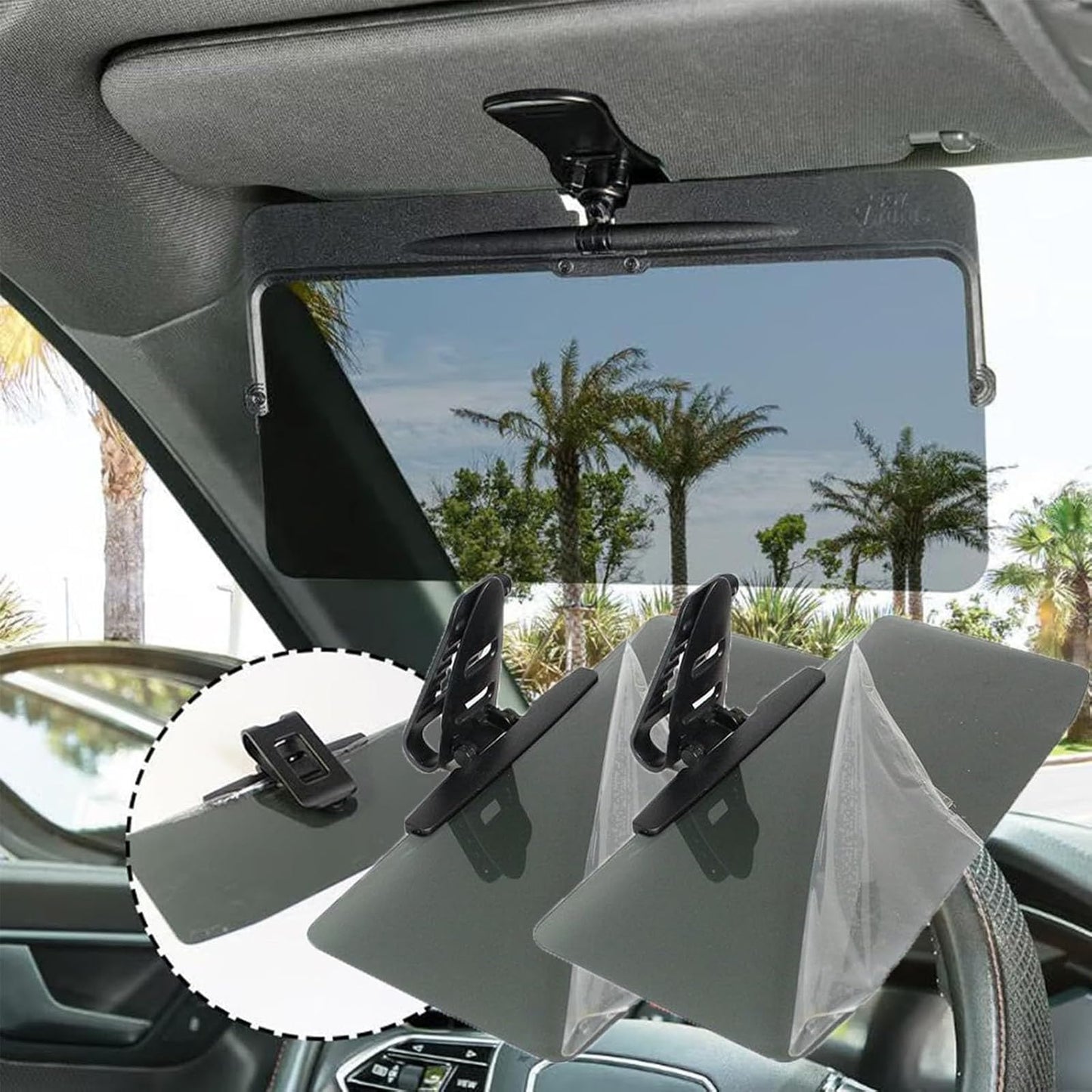 Polarized Car Sun Visor — Reduce Glare, Drive Safely