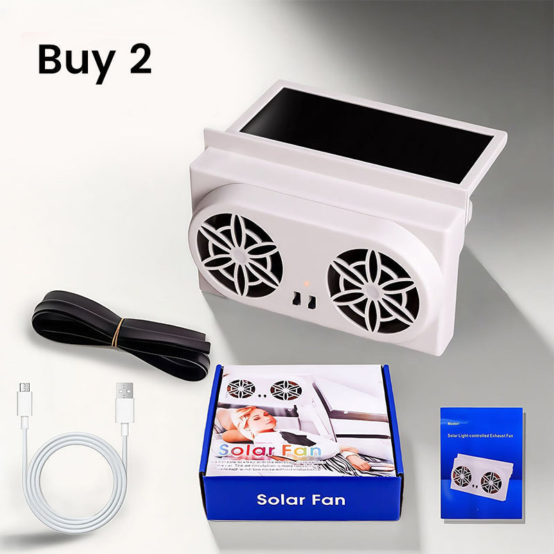 Solar Car Ventilator — Instant Cooling Comfort