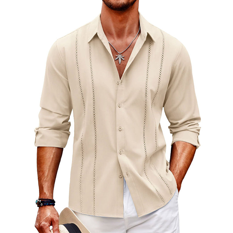 Emil — Men's Long-Sleeve Shirt with Elegant Collar