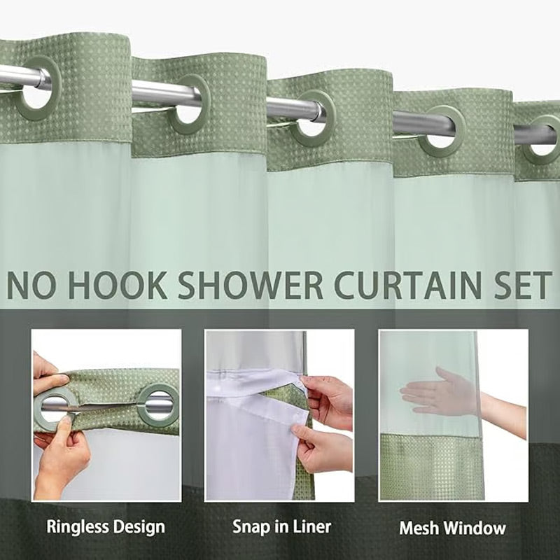Shower Privacy Curtain — Keep Dry, Brighten Mood