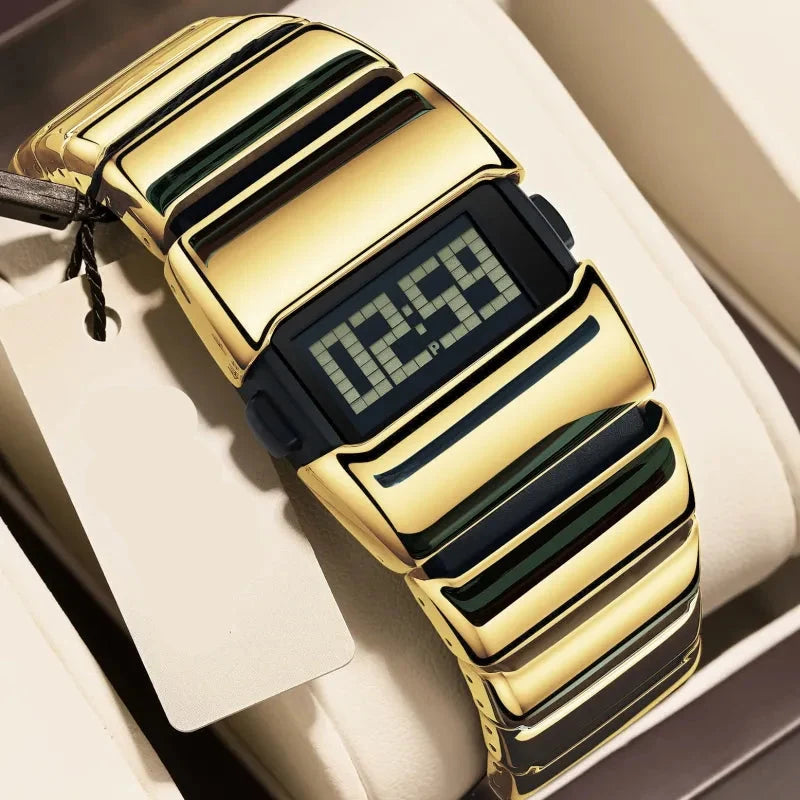 EdgeTime — Men's Digital Steel Watch | 50% OFF