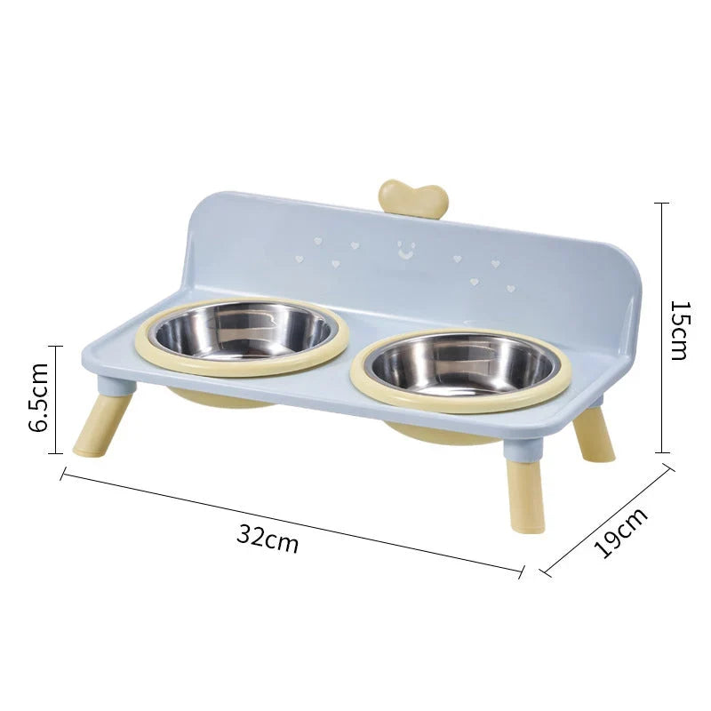 LuxPaw — Elevated Heart Pet Bowl Set | 50% OFF