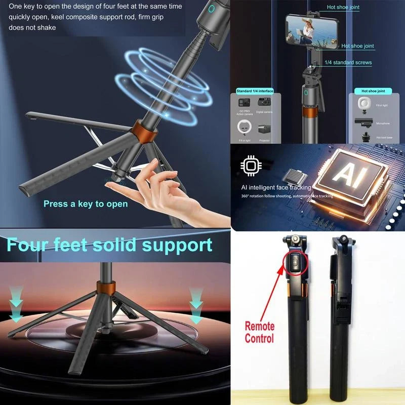 Spotlight Selfie Stick — Capture Perfect Radiance