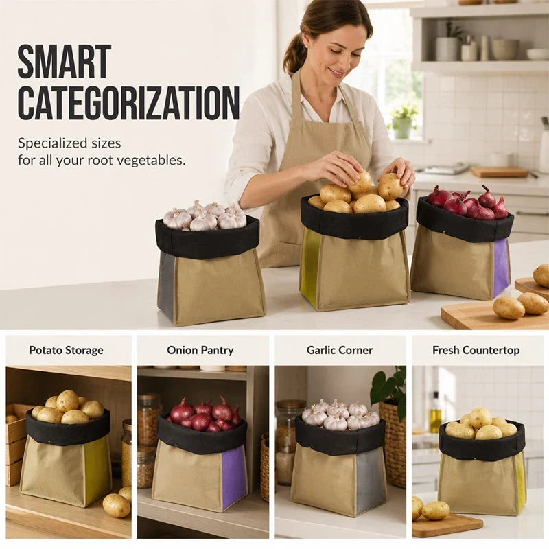 FreshNest Potato Bag — Keep Potatoes Perfect