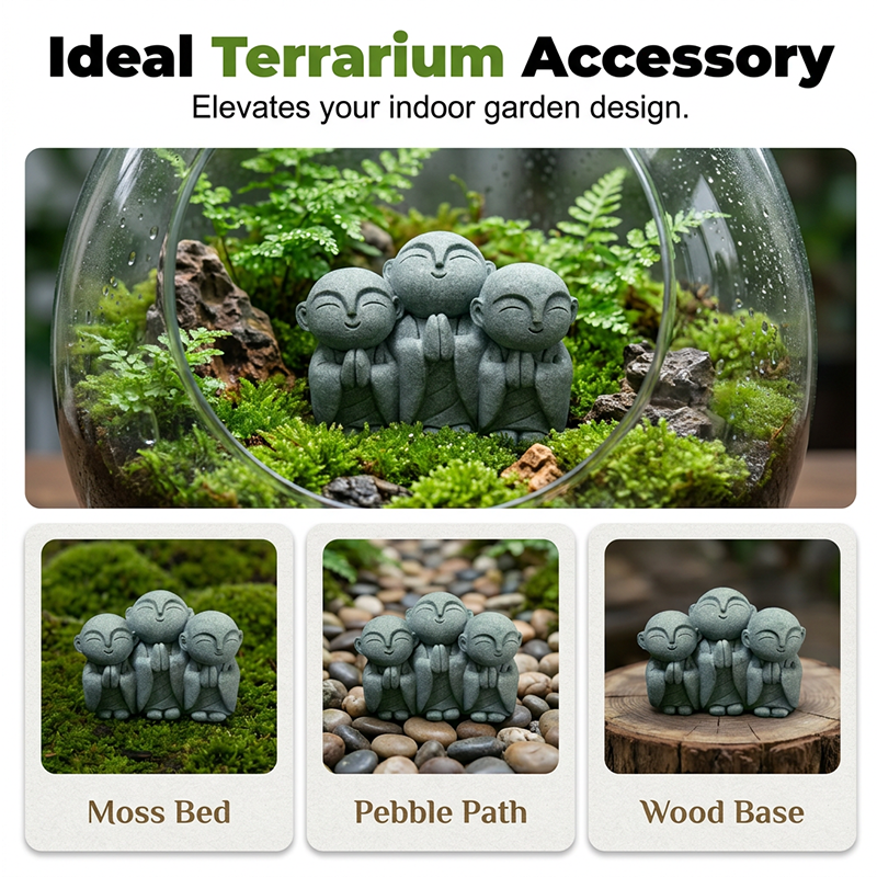 Mystical Mini Monk Sculptures — Serenity Wherever Needed
