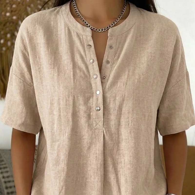 Fenna – Women's Casual Sweater made of Cotton-Linen Blend