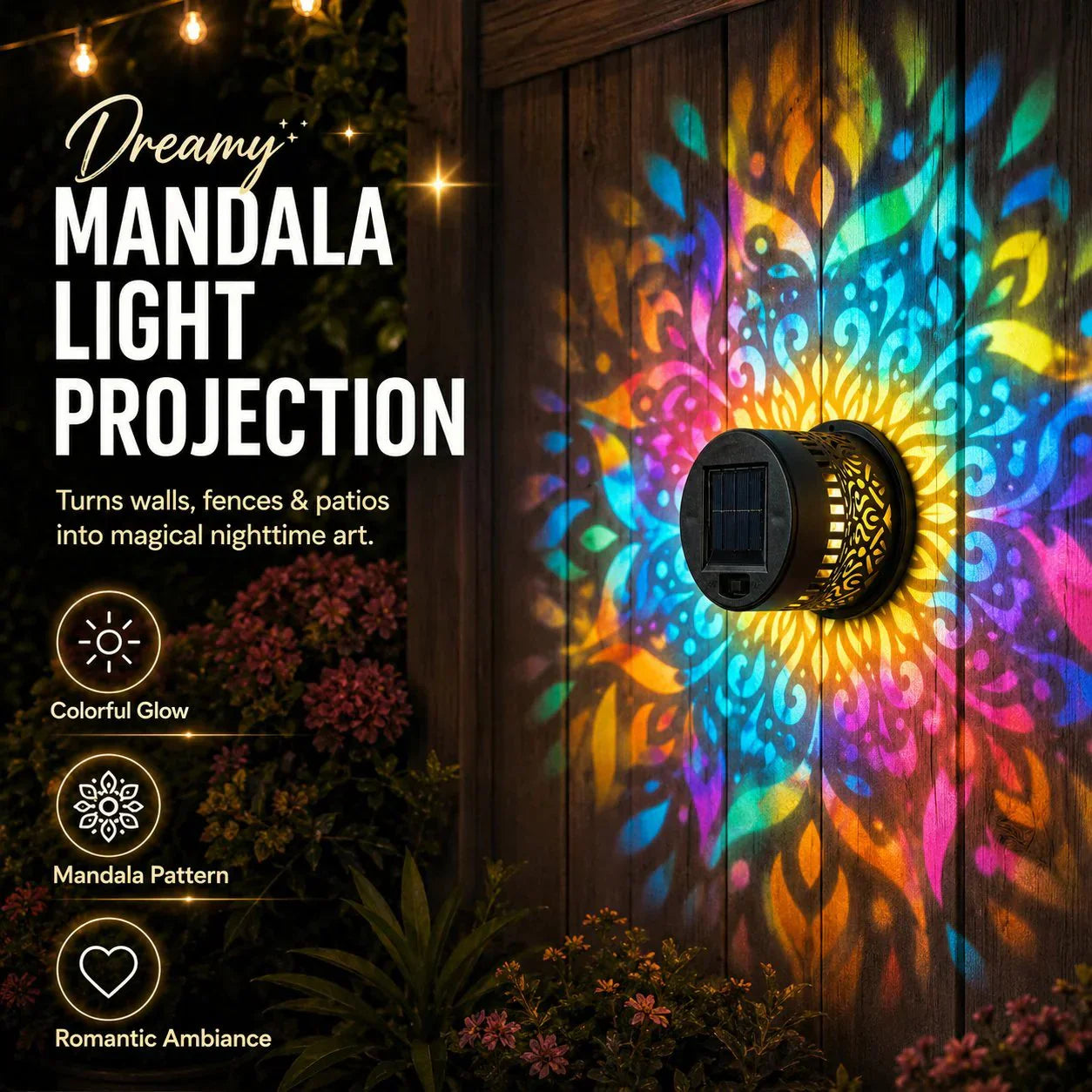 LumaHalo Mandala Light — Ignite Calm, Color, Wonder