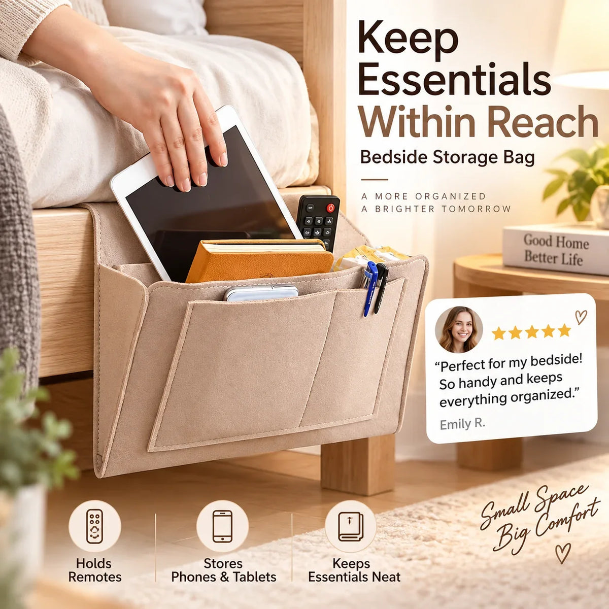 Bedside Bliss Caddy — Clutter-Free Calm