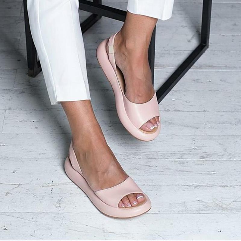 Lauren - Women's Cushioned Leather Sandals with Anti-Slip Sole