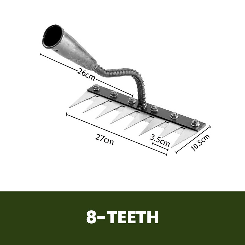 IronBloom — Carbon Steel Garden Rake | 50% OFF