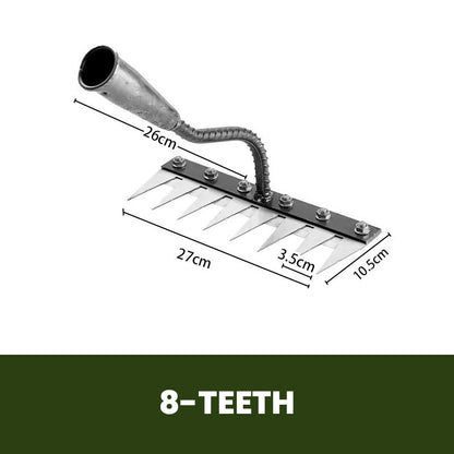 IronBloom — Carbon Steel Garden Rake | 50% OFF