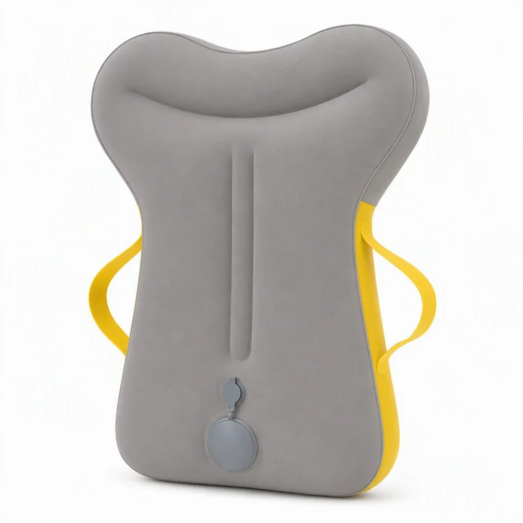 Almohada de viaje inflable — Descansa cómodamente donde quieras