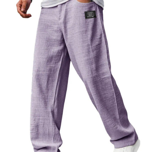 Ezra — Men's Lightweight Breathable Cotton-Linen Pants