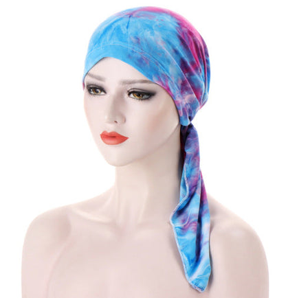 Ava — Floral Pre-Tied Headscarf with Soft Comfort