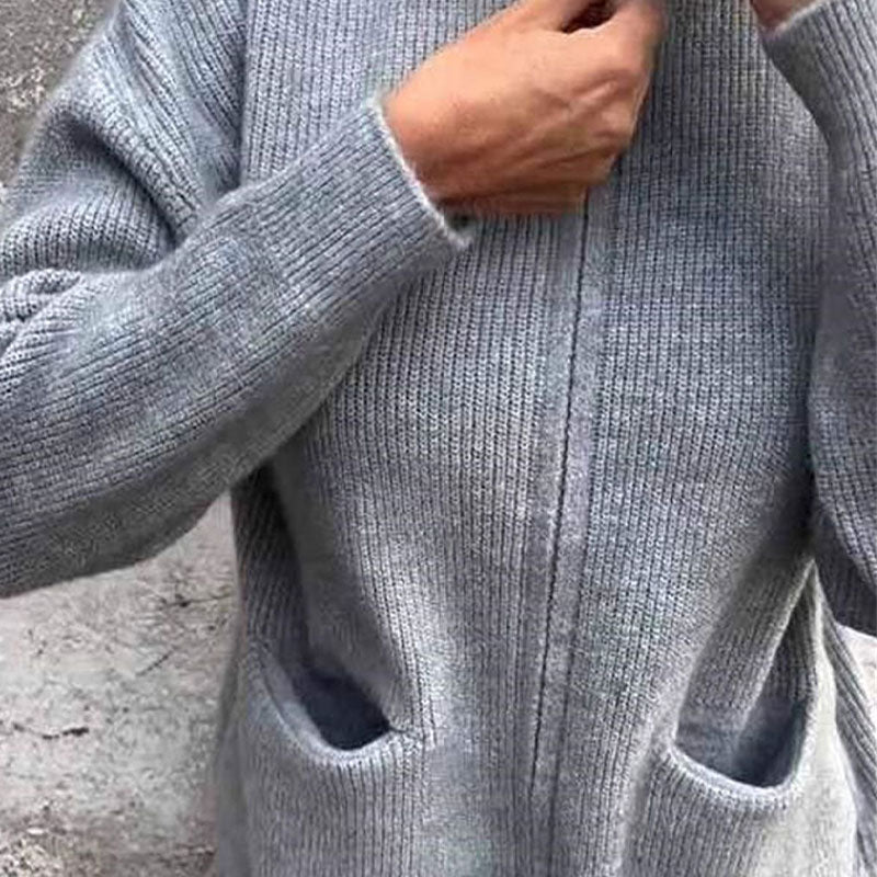Evelyn — Cozy Cardigan with Zipper and Pockets