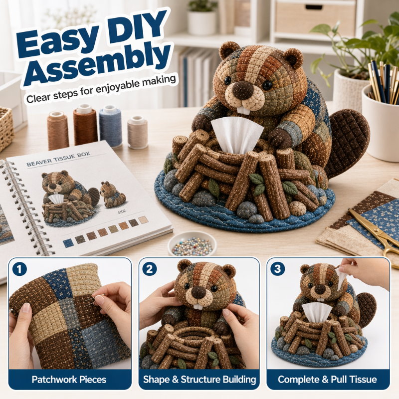 Charming Little Creatures DIY Tissue Box Craft Kit — Instantly Spark Joy