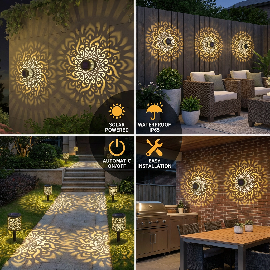 LumaMandala Solar Glow – Effortlessly Enchant Nights