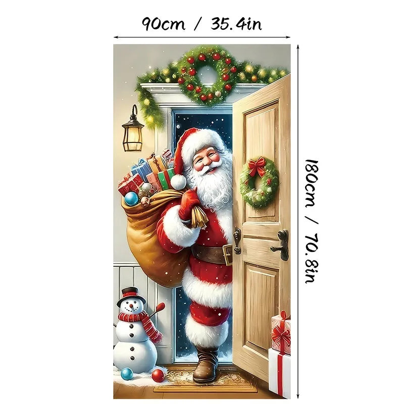 Holiday Door Cover — Instant Festive Joy