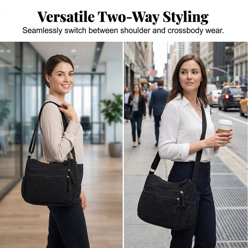 Sally – Lightweight, Casual Canvas Shoulder Bag for Women