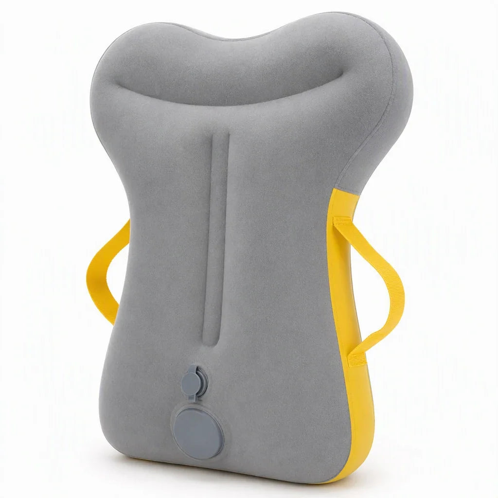 Almohada de viaje inflable — Descansa cómodamente donde quieras