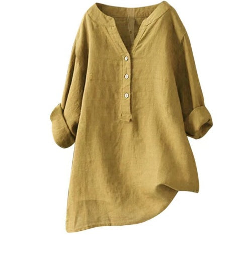 Heidi – Women's Casual Dress with V-Neck and Adjustable Sleeves