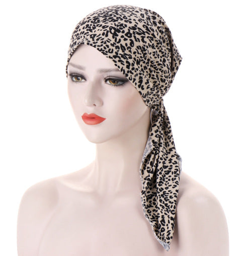 Ava — Floral Pre-Tied Headscarf with Soft Comfort