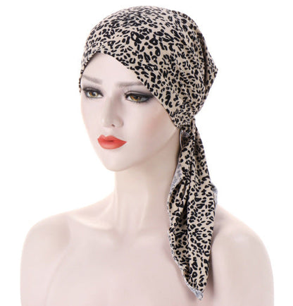 Ava — Floral Pre-Tied Headscarf with Soft Comfort