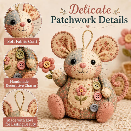 Enchanting Vintage Plush Mouse — Handcrafted Quiet Joy