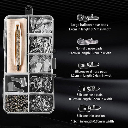 Complete ComfortKit Nose Pads Repair Set – Comfortable Eyewear Without Pain