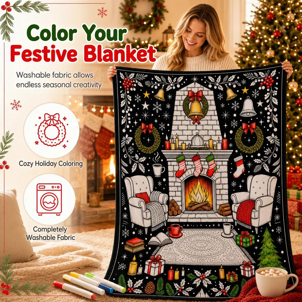 MerryMuse Coloring Blanket — Spark Family Creativity