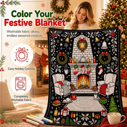 MerryMuse Coloring Blanket — Spark Family Creativity