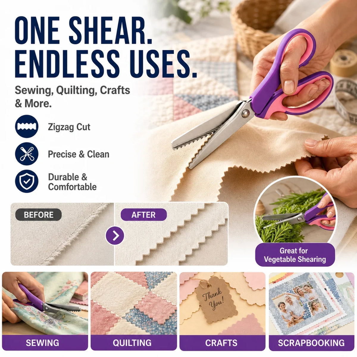 SharpWave Scissors — Stop Fraying Instantly