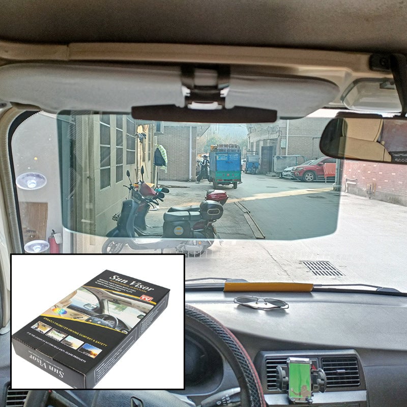 Polarized Car Sun Visor — Reduce Glare, Drive Safely