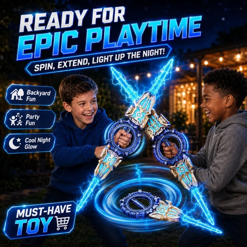 XyraBlaze Rechargeable Double-Blade Sword — Ignite Wild Imagination