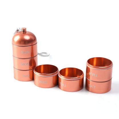 Aluminum Pill Box – Protect. Simplify. Never Forget.