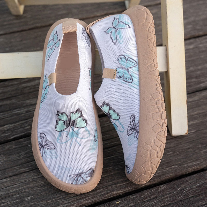Lena — Lightweight Women's Slip-On Fly-Knit Sneakers