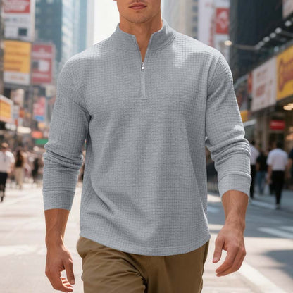 Michael — Midtown Pullover Sweatshirt with Structured Jacquard