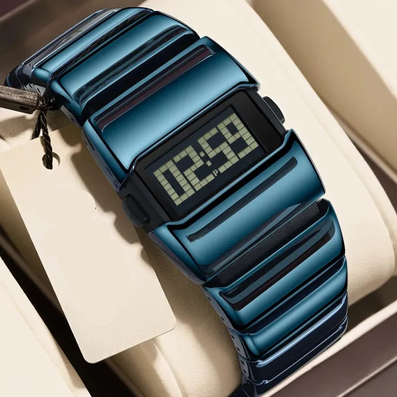 EdgeTime — Men's Digital Steel Watch | 50% OFF