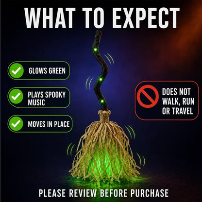 PhantomBroom — Walking Halloween Broom Decoration | 50% OFF
