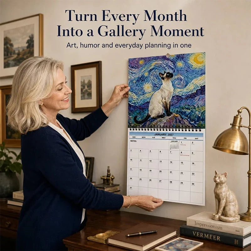 2027 WhiskerWink Cat Meme Calendar — Brighten Days, Boost Smiles