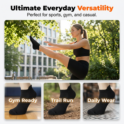 Miles – Sporty Ankle Socks with Moisture Control