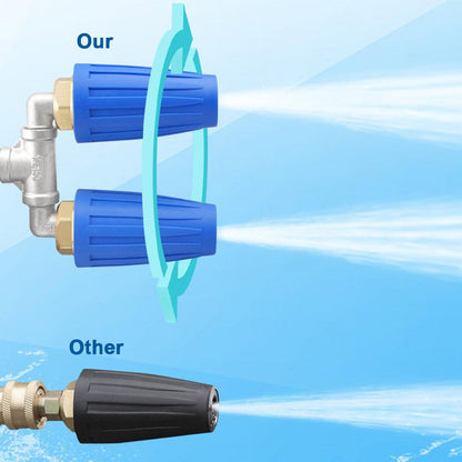 SwiftJet — Dual Turbo Nozzle | 50% OFF