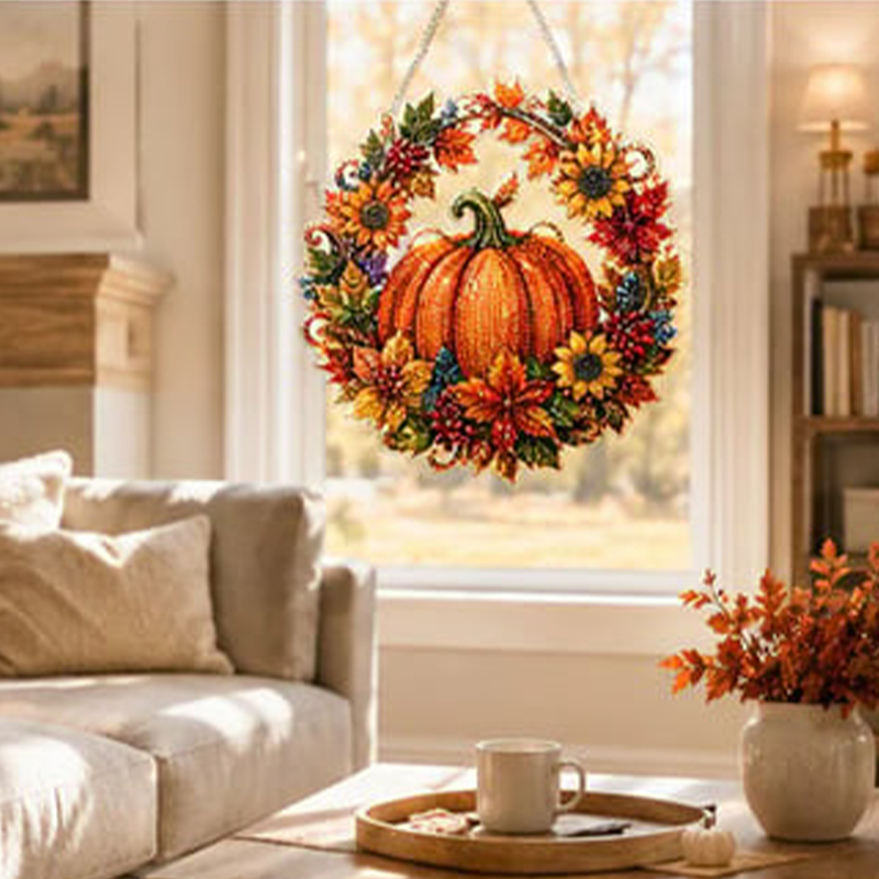 Autumn Radiance Wreath — Cozy Glow Every Day