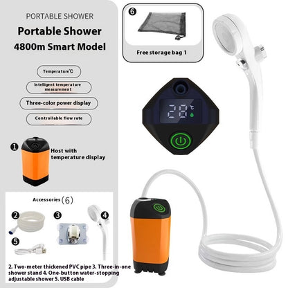 Outdoor Shower Pro — Portable Rechargeable Shower | 50% OFF
