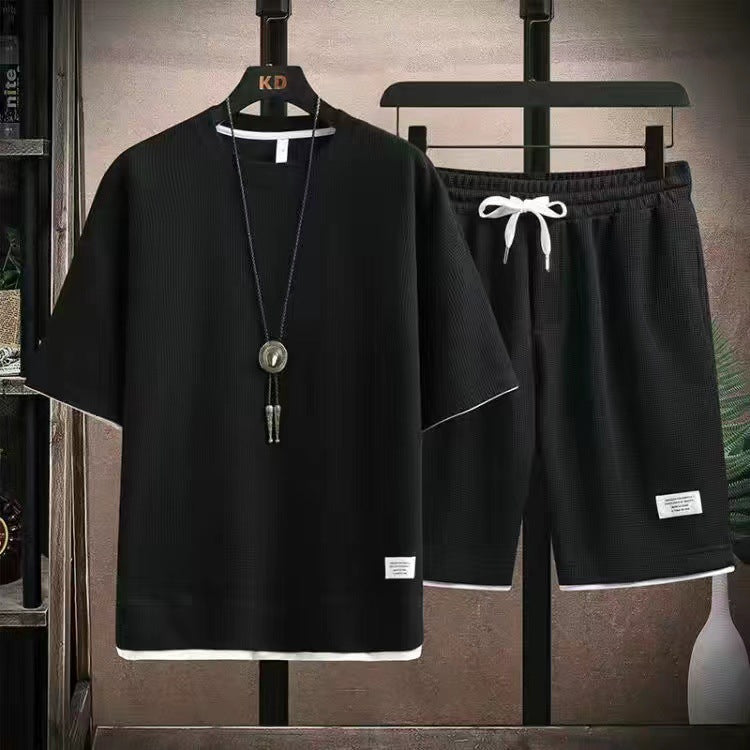 Jordan — Lightweight, Breathable Waffle Fabric Set for Men
