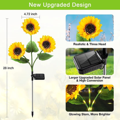SunGlow — Solar Sunflower Lights | 50% OFF