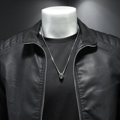 Carter — Lightweight Leather Jacket Men | 50% OFF