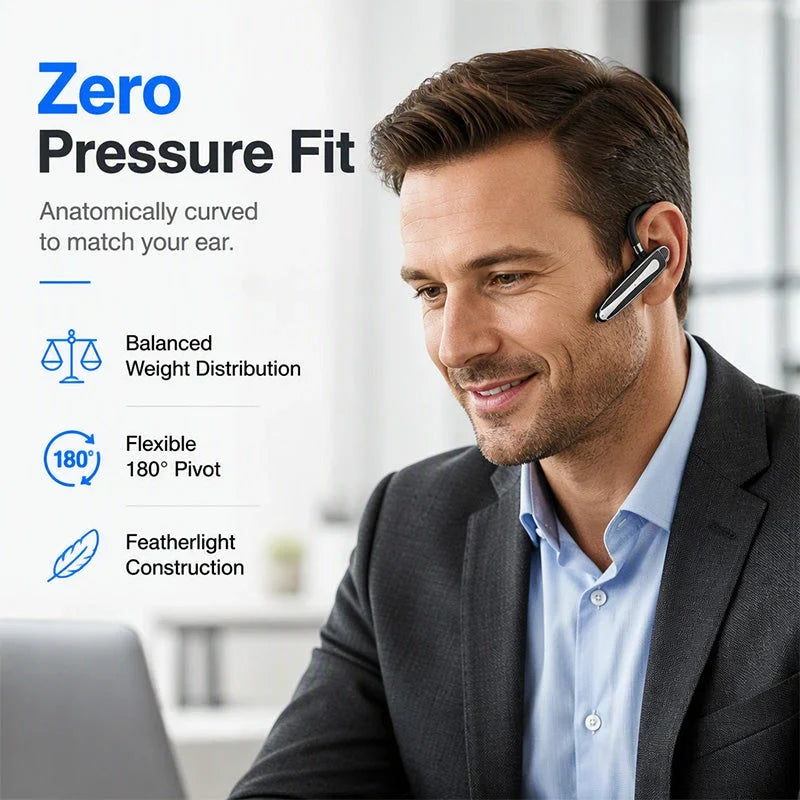PulseWave Bluetooth Headset — Clear Calls, Effortless Comfort