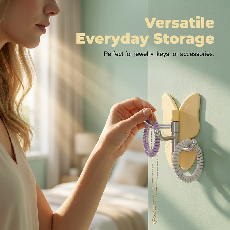Smart 3-Arm Swivel Hook — Instantly Organized, Effortlessly Elegant